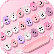 Pink Candy Color Keyboard Background