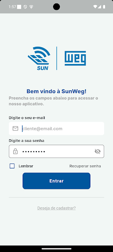 Android application SunWEG screenshort