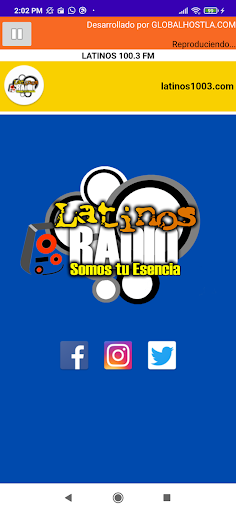 Android application LATINOS 100.3 FM screenshort