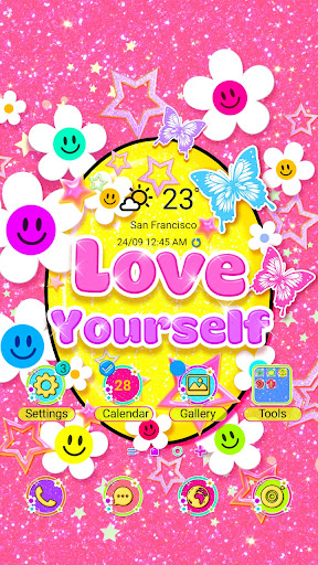 Android application Smile Loveyourself - Wallpaper screenshort