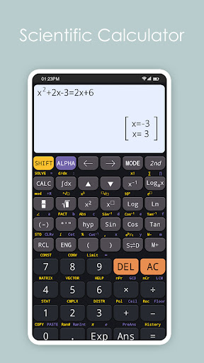 Android application Advanced Scientific Calculator screenshort