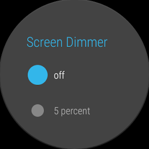 Screen Dimmer for Wear