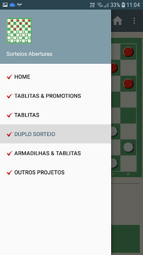 Damas : Sorteio de Aberturas Screen 2