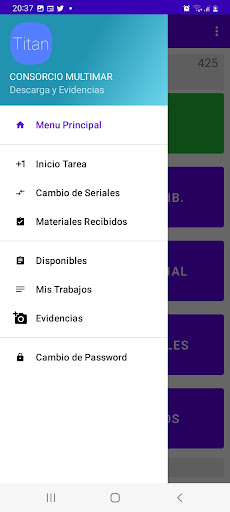 Titan App Screen 2