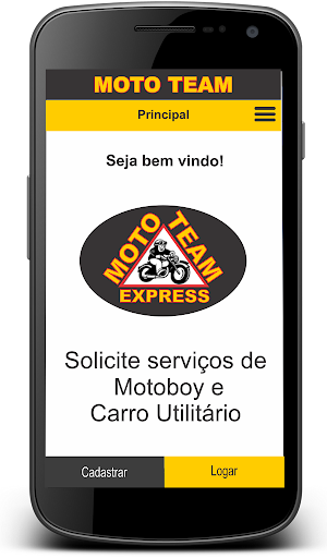 MOTO TEAM Express - Cliente Screen 2