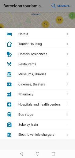 Android application Barcelona Tourism and leisure screenshort