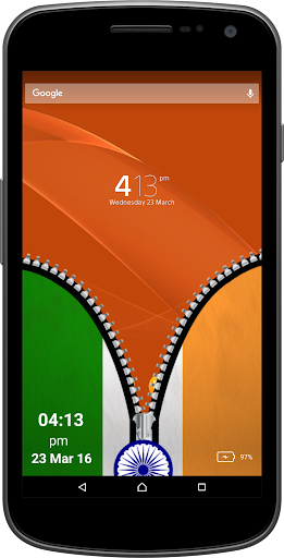 Indian Flag Zipper Screen Screen 3