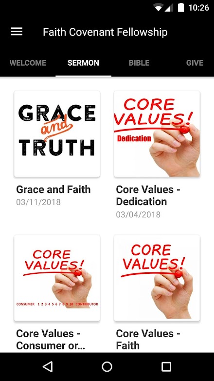 Faith Covenant Fellowship Screen 2