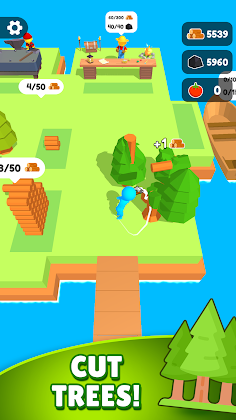 Lumber Farm Wood Carving Idle - Screenshot 2