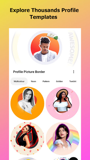 Android application Profile Picture: Border Master screenshort