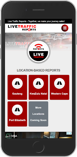 Android application Live Traffic Reports Camera Up screenshort