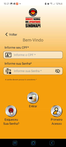 Sindicato dos Aposentados Screen 2