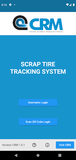 Android application Scrap Tire Tracking (CRM STTS) screenshort