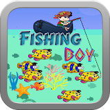 Fishing Boy-game for kid icon