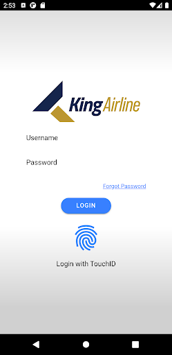 Android application King Airline screenshort