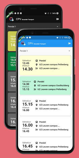 Android application CPV Secundair Transport screenshort