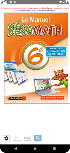 Android application Sesamath screenshort