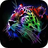 Colorful Neon Leopard Live icon