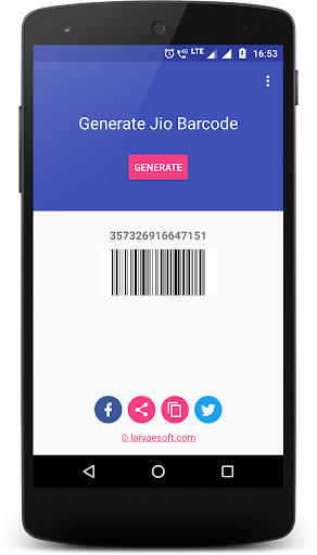 Android application Code Gen screenshort