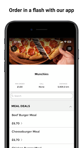 Android application Munchies screenshort