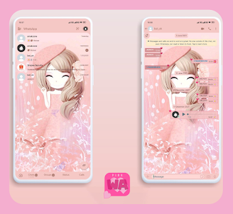 Tema Chat Wallpaper Pink