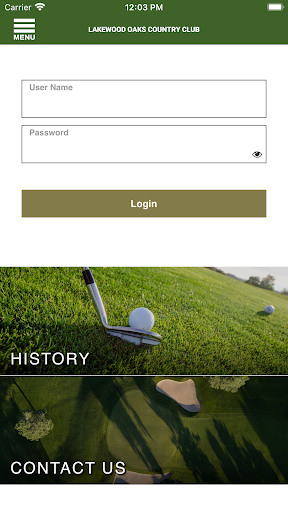 Android application Lakewood Oaks Golf Club screenshort