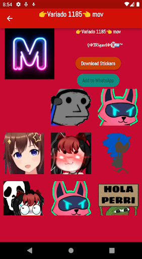 Funny Stickers. Screen 2