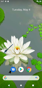 Imágen 1 3D Lotus Pond Live Wallpaper android