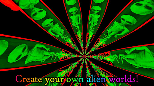 Alien Worlds Music Visualizer - Fluid UFO Chillout apktram screenshots 7