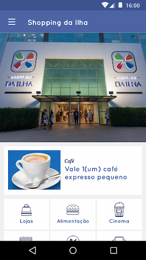 Android application Shopping da Ilha screenshort