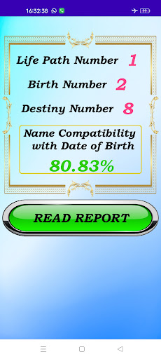Android application Numero screenshort