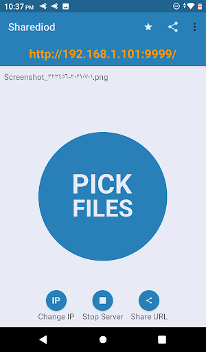 Sharediod | WiFi Share files Screen 2