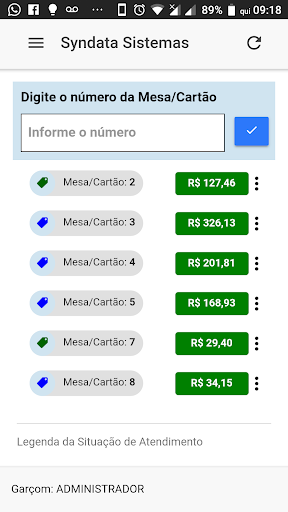 Android application Comanda Digital Syndata screenshort