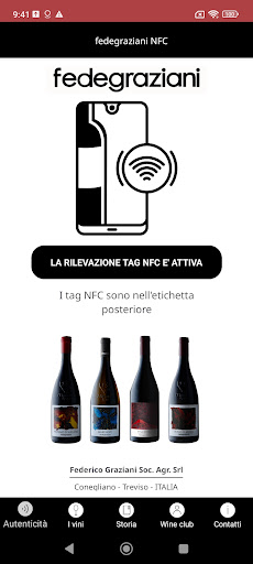 Android application fedegraziani NFC screenshort