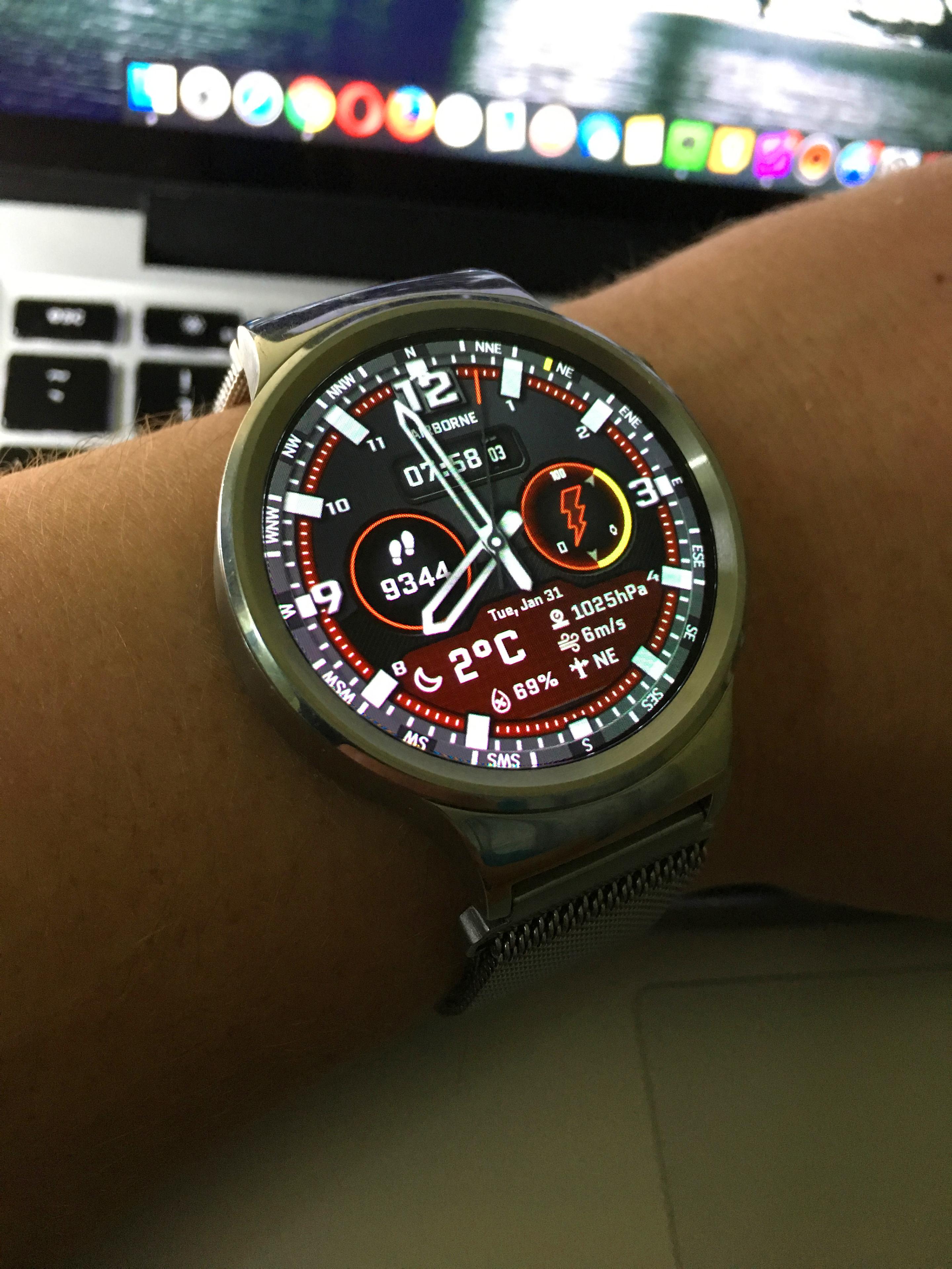 Android application Airborne Watch Face screenshort