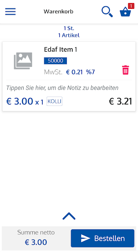 Onkel Customer App Screen 3