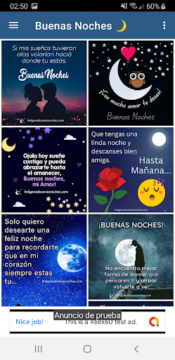 Android application Buenas Noches Imagenes screenshort