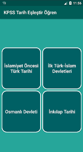 Android application KPSS Tarih 2024 screenshort