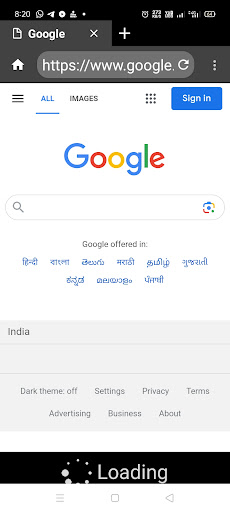 Tomato Browser Screen 2