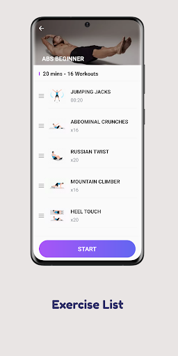 Home Workout - Workout Planner Screen 2