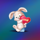 Cute Bunny Live Wallpaper icon