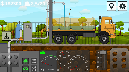 Mini Trucker - 2D offroad truck simulator  screenshots 4