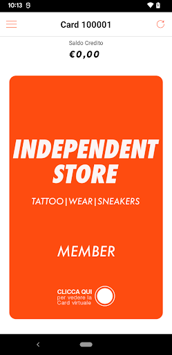 Android application INDEPENDENT STORE screenshort