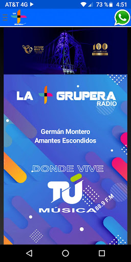 Android application Grupera Radio Cortazar screenshort