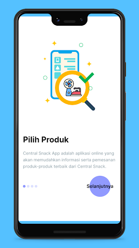 Android application Central Snack App screenshort