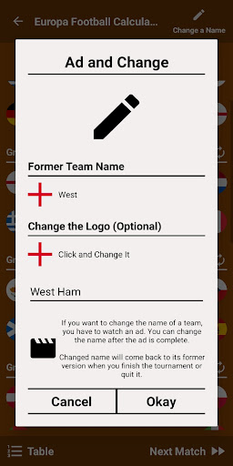Europa Football Calculator 23