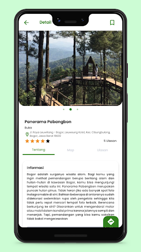 Android application eCotourism screenshort