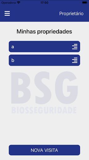 Android application BSG - Biosseguridade screenshort