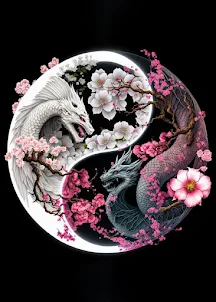 yin yang wallpaper