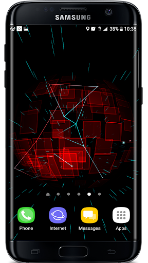 Android application Abstract Particles III 3D Live screenshort